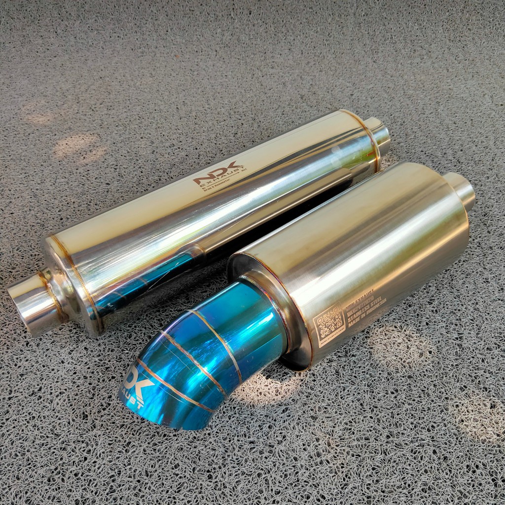 Knalpot Mobil Racing Knalpot NDK EXHAUST MUFFLER DK-02V2 Resonator Hold/Straight NDK EXHAUST