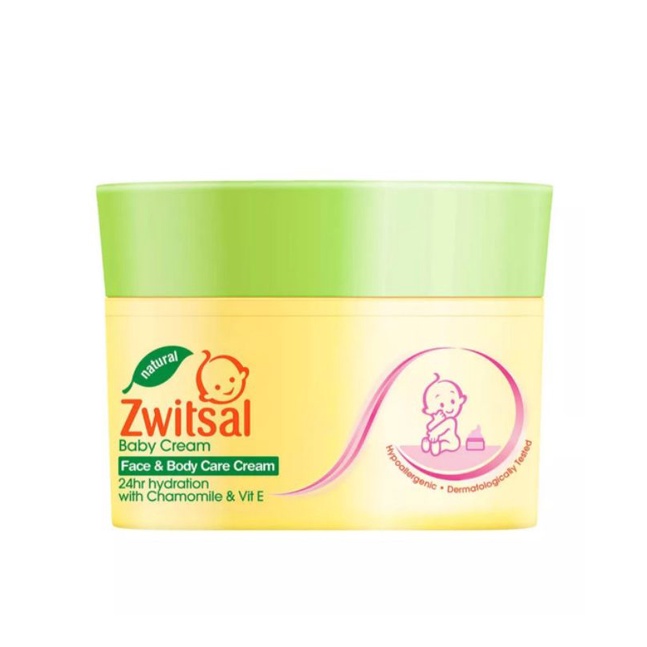 Zwitsal Baby Face &amp; body care cream 50gr / Switzal Krim wajah dan  tubuh untuk bayi 50 gr