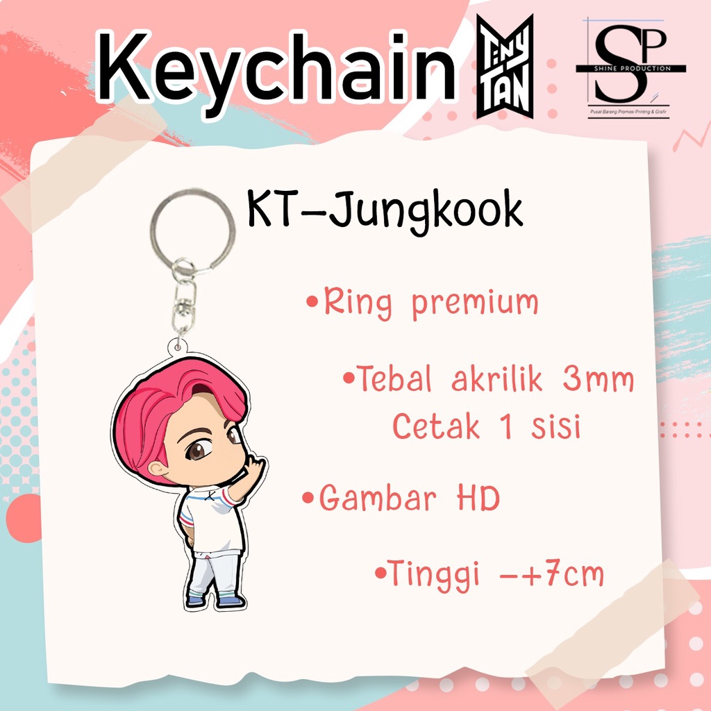 Gantungan Kunci BTS Tiny Tan