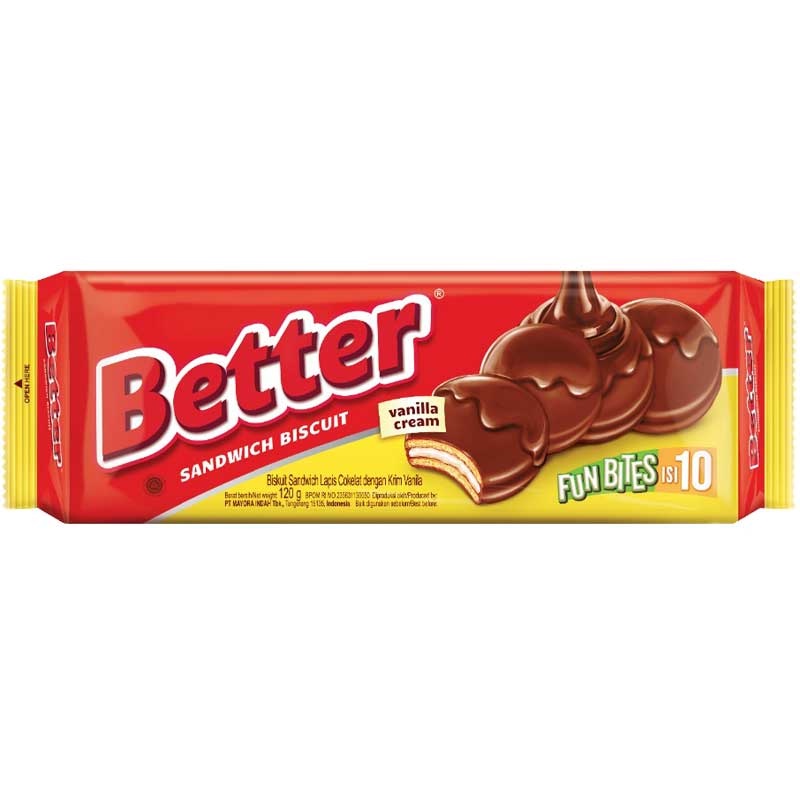 

Better Sandwich Biscuit Fun Bites Vanilla Cream 120 g