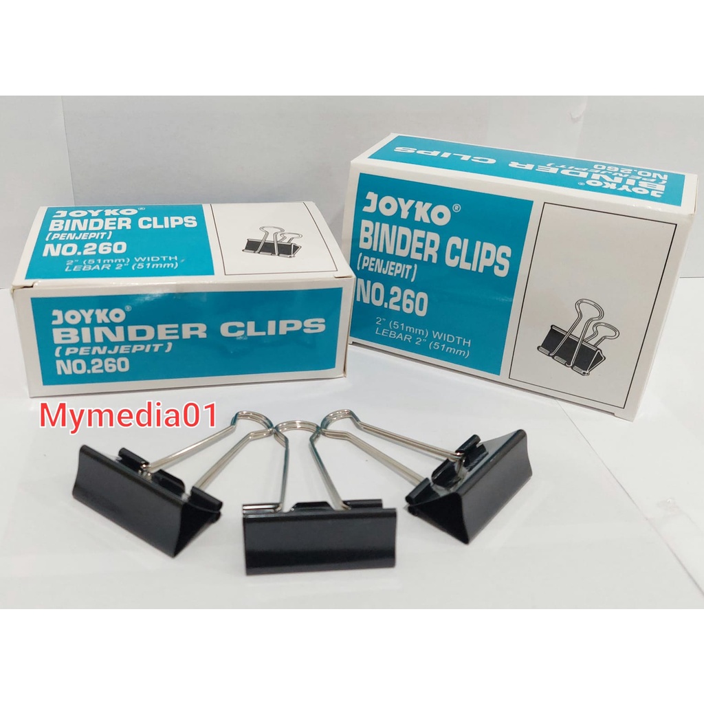

Binder Clips Joyko No.260/Penjepit Kertas Dokumen File Besar
