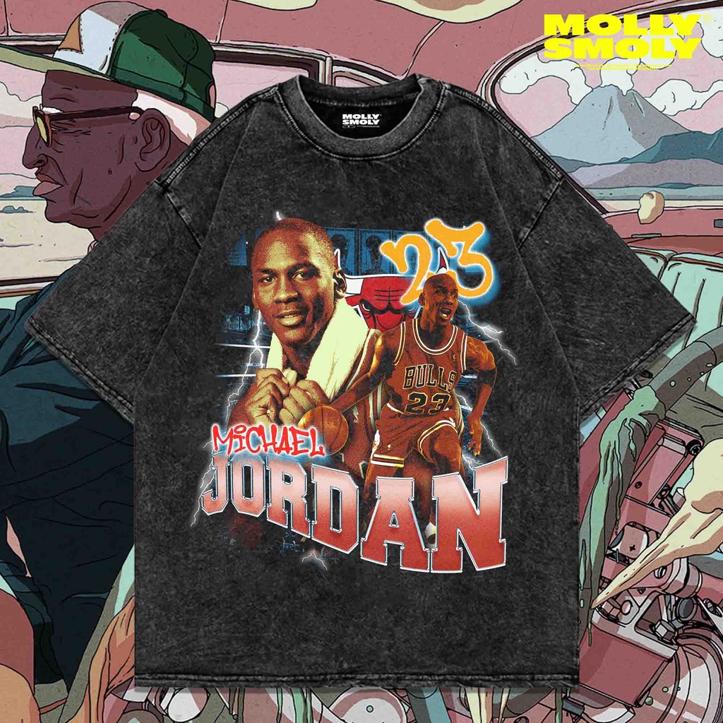 KAOS MICHAEL JORDAN WASHED OVERSIZE | WASHED T-SHIRT | OVERSIZE | VINTAGE | MICHAEL JORDAN