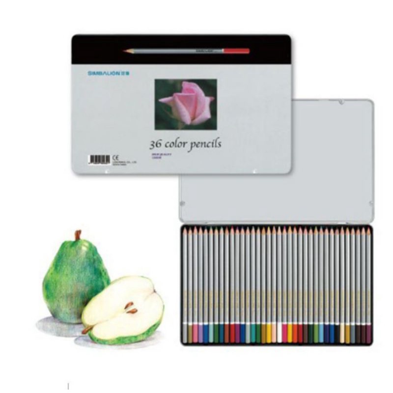 

PENSIL WARNA 36 WARNA SIMBALION C3600/PENCIL COLORS SET 36 C-3600