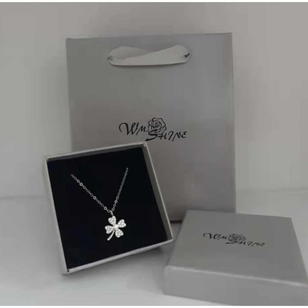 Wm.Shine Clover Leaf Necklace 017 Kalung Wanita Perak S925