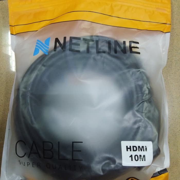 Kabel HDTV 10M Netline Gold Plated Cable HDTV 10 Meter 1080P versi 2.0