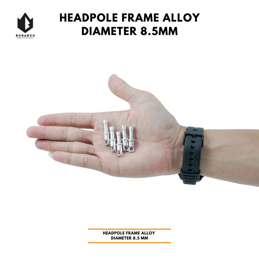 Bisa COD Satu Biji Headpole Frame Alloy 8,5mm - Headpole frame Alloy - Pucuk Frame - headpole frame tenda - ujung frame tenda