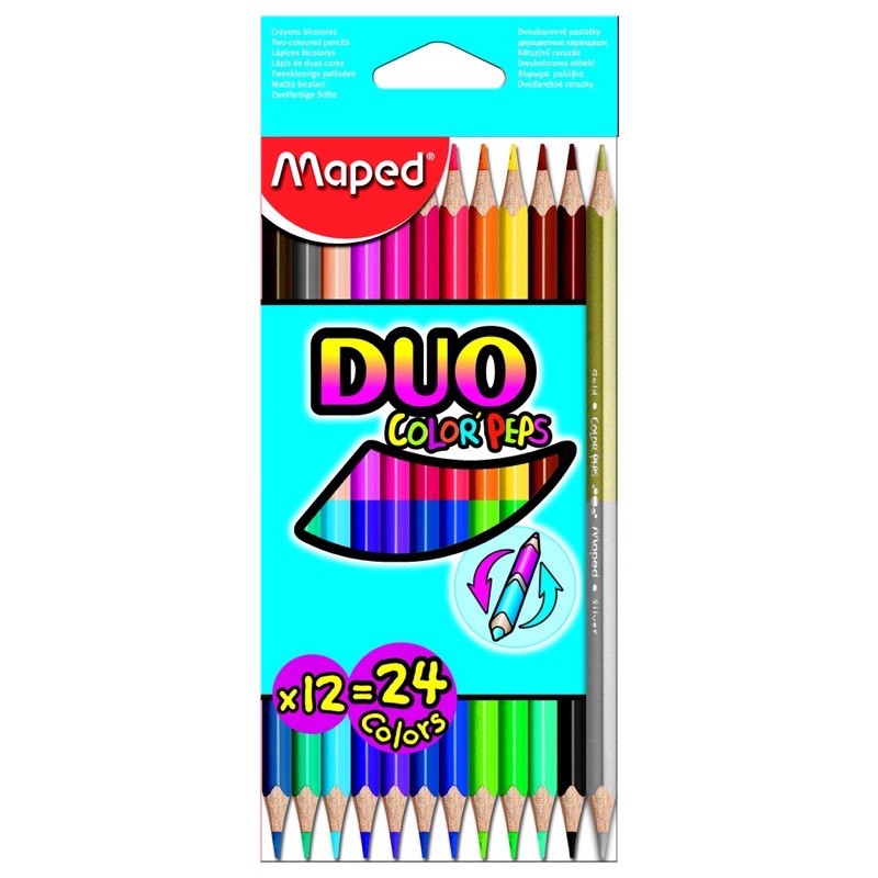 

Maped Duo Color'Peps 24 Color (12Pcs)