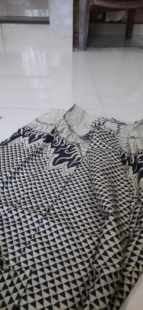 Tunik Batik Zipper/sleting Depan Wanita M L Xl Xxl Xxxl,,