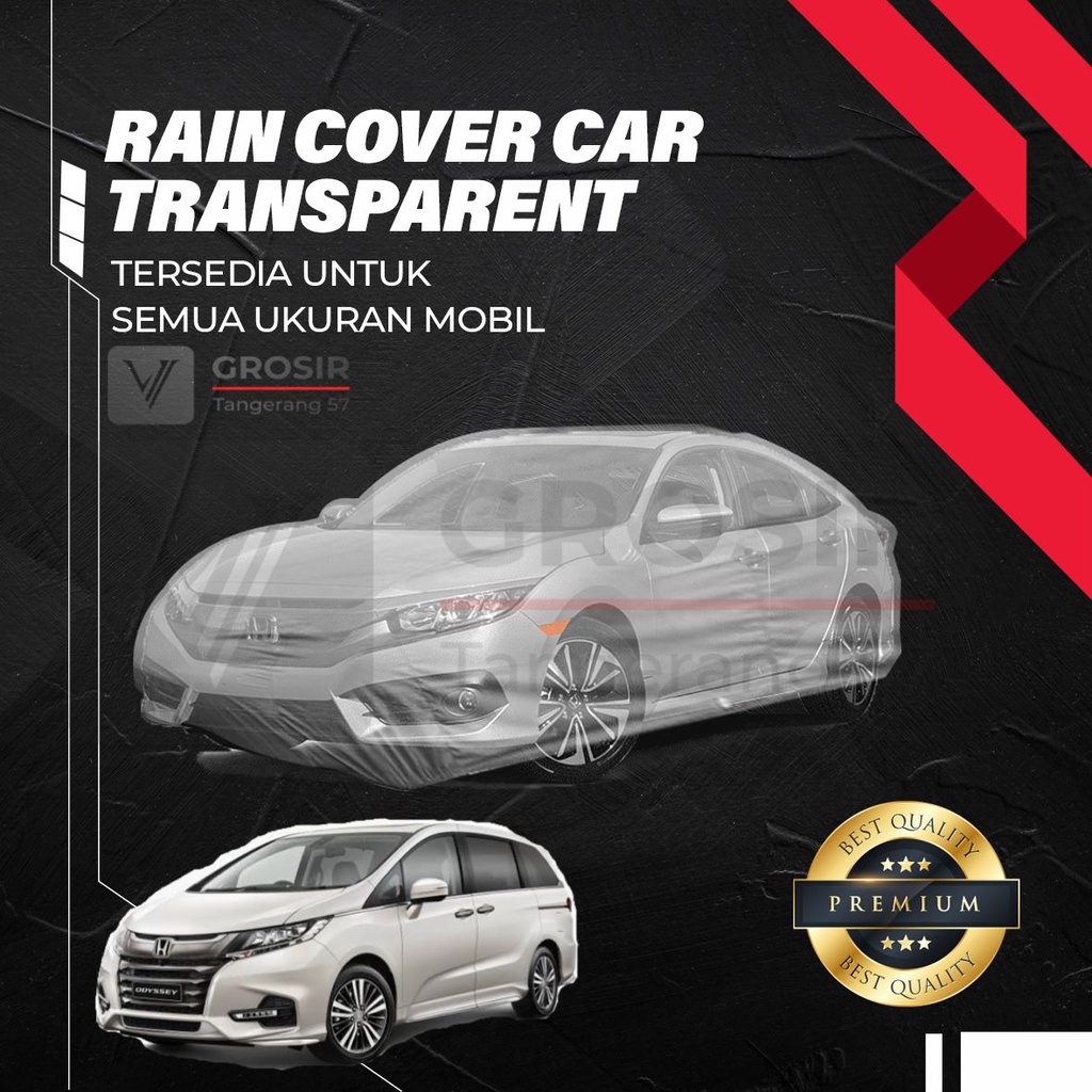 Sarung Mobil Transparan ODYSSEY RC 2014-2020 / Transparent Body Cover ODYSSEY RC 2014-2020