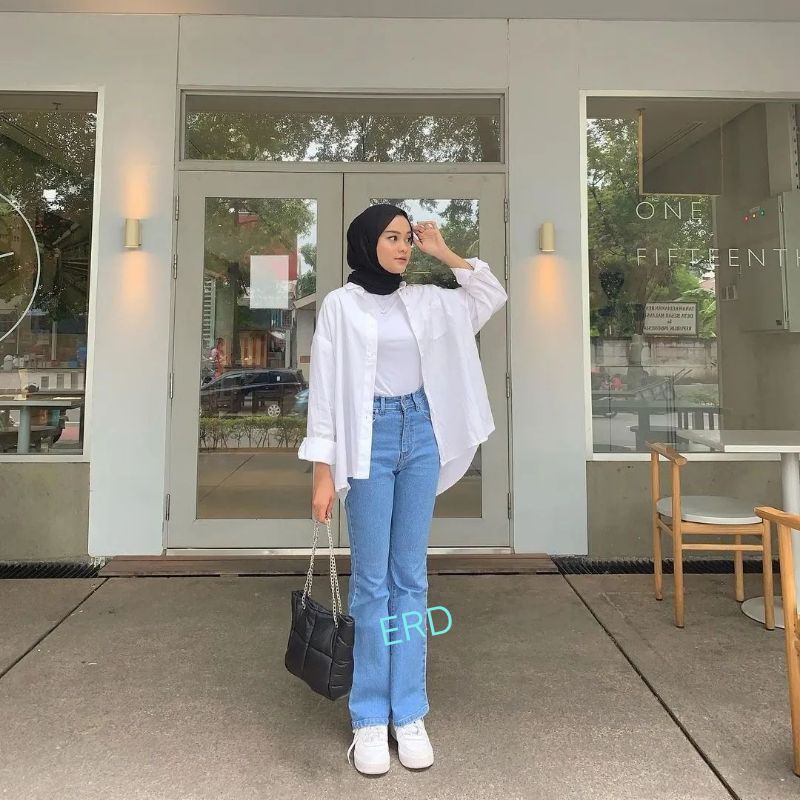 TERBARU  PAKAIAN WANITA JUMBO KEMEJA LINEN OLIVIA OVERSIZE KEMEJA WANITA SUPER JUMBO