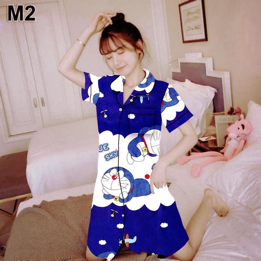 PIYAMA WANITA DASTER / BAJU TIDUR WANITA DASTER KATUN MOTIF TERBARU
