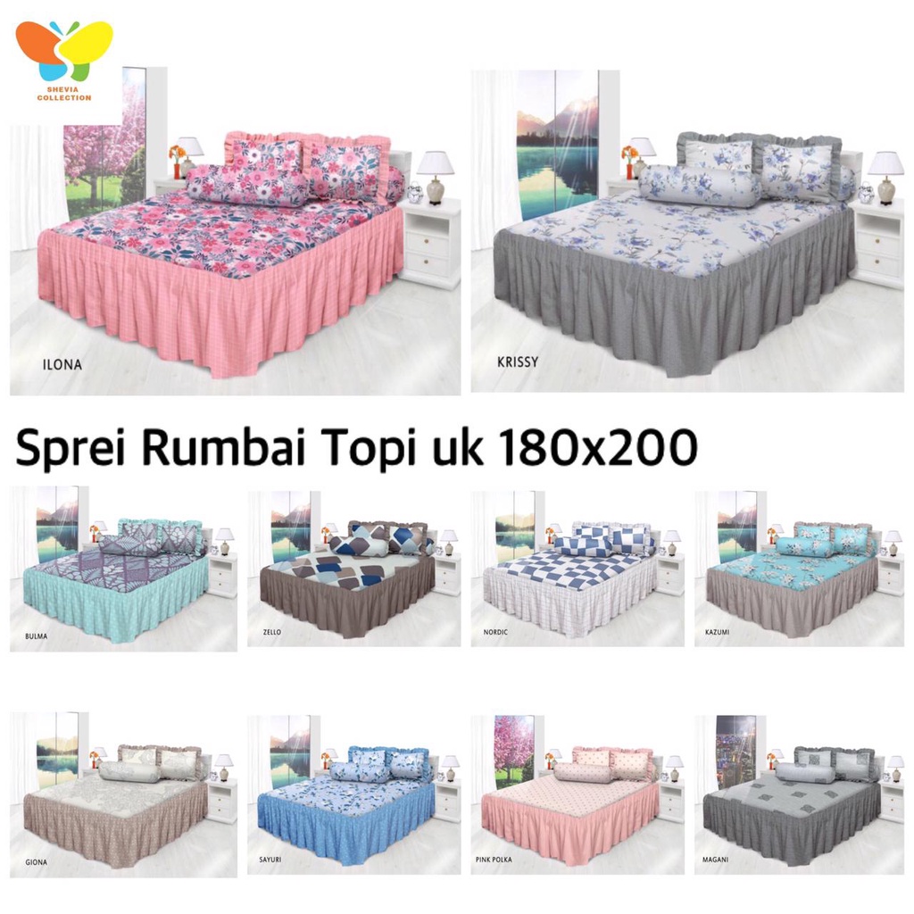 Sprei Rumbai All New My Love uk 180 x 200 Tinggi 30 cm tanpa bantal hati MAGANI ZELLO SAYURI NORDIC PINK POLKA ILONA GIONA BULMA KAZUMI KRISSY FARAH ISYANA DEA ENZO LINNEA ROZENA KOLASE HARUKA LUISA FOREST MABEL NIGELLA AVANTI KALIA AUTUMN BELLAMY