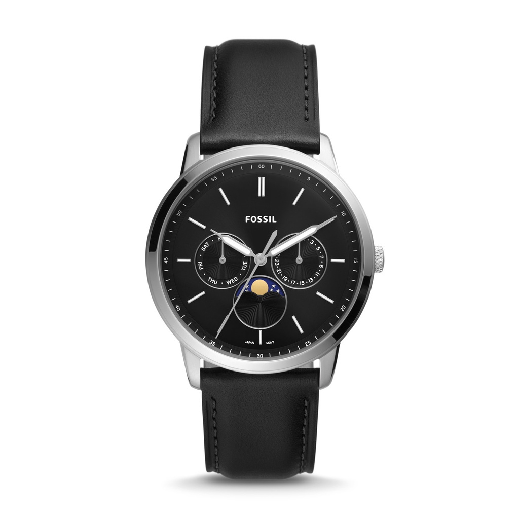 Fossil Neutra Moonphase Multifunction Black Jam Pria - FS5904