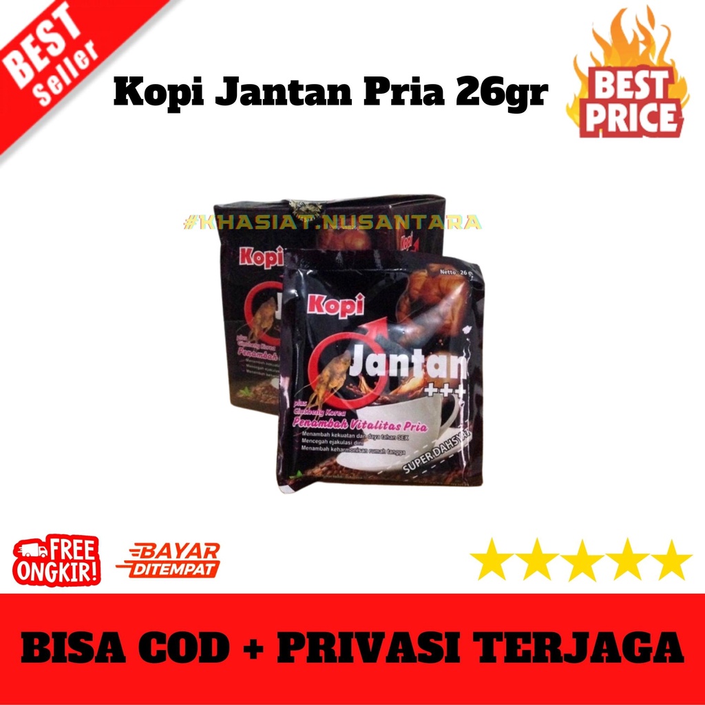 KOPI JANTAN VITALIS PRIA SUPER DAHSYAT BERTAMBAH KUAT DIRANJANG