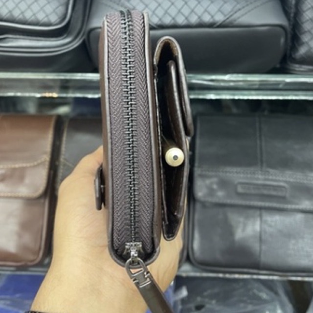 Handbag pria BRAUN BUFFEL Bahan kulit Free pena | Tas tangan pria