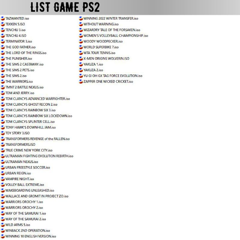 (promo)FLASHDISK ISI GAME PS2