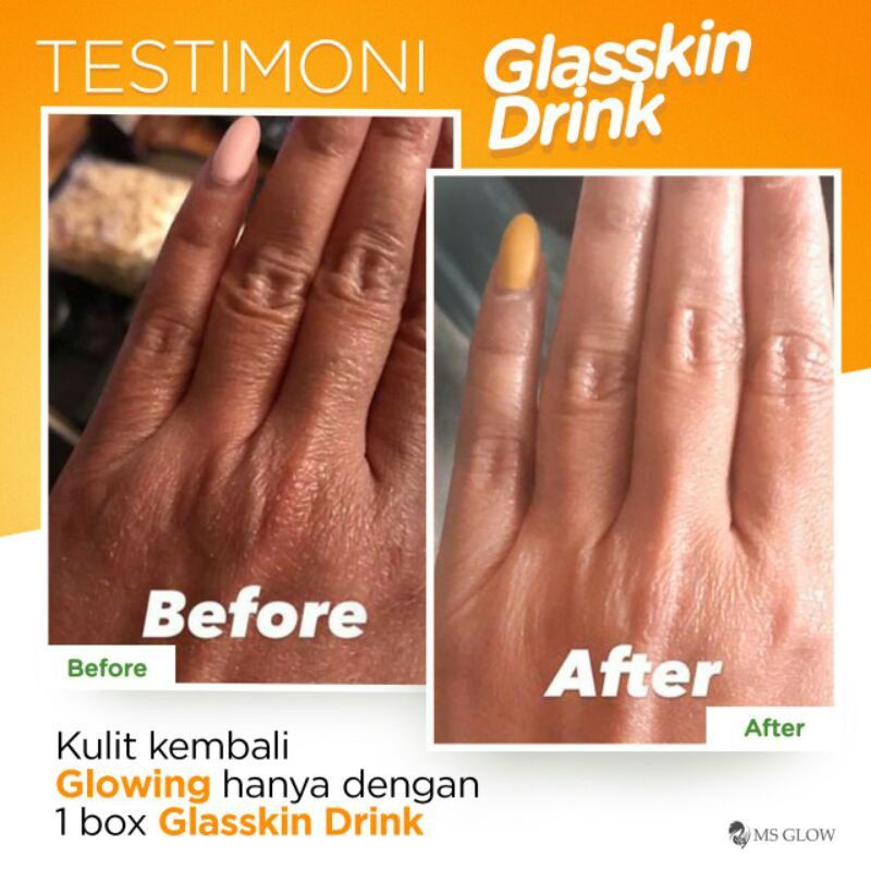 Glasskin Drink Ms Glow Glaskin Whitening Msglow Pemutih Badan