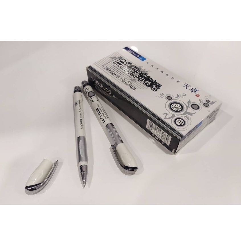 

Pulpen Gel TECHJOB TG322-B 0.7 mm Gel Pen 0.7 mm Satuan 1 pcs