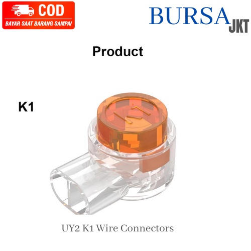 KONKETOR K1 &amp; K2 WIRE CONNECTOR 2 PORT ALAT SAMBUNG KOMPUTER TELEPON