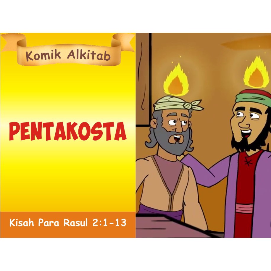 PENTAKOSTA - buku komik cerita Alkitab anak kristen sekolah minggu