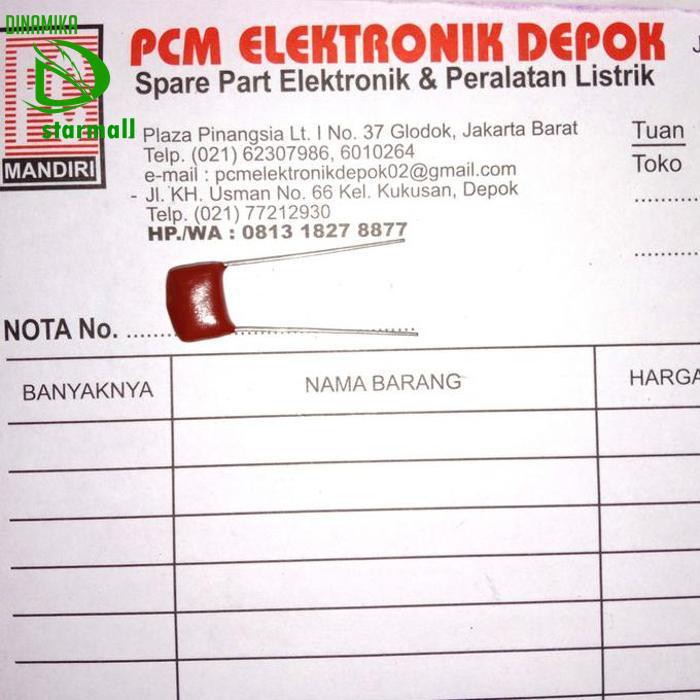 104J250V 104 250 Milar Mylar Capacitor 100Nf 250Vol Pcmelebik54 Ayo Beli