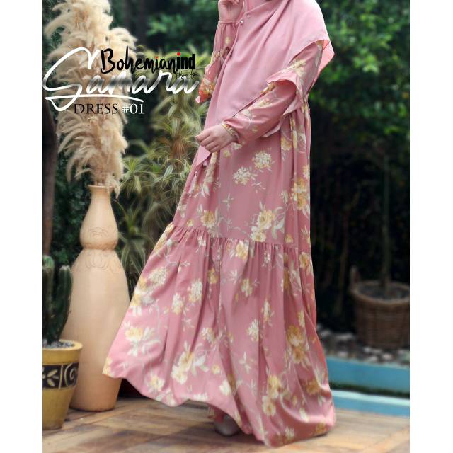 Samara dress by boheiman gamis syari motif