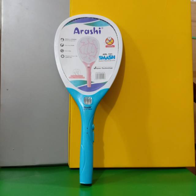 Raket nyamuk Arashi charger listrik