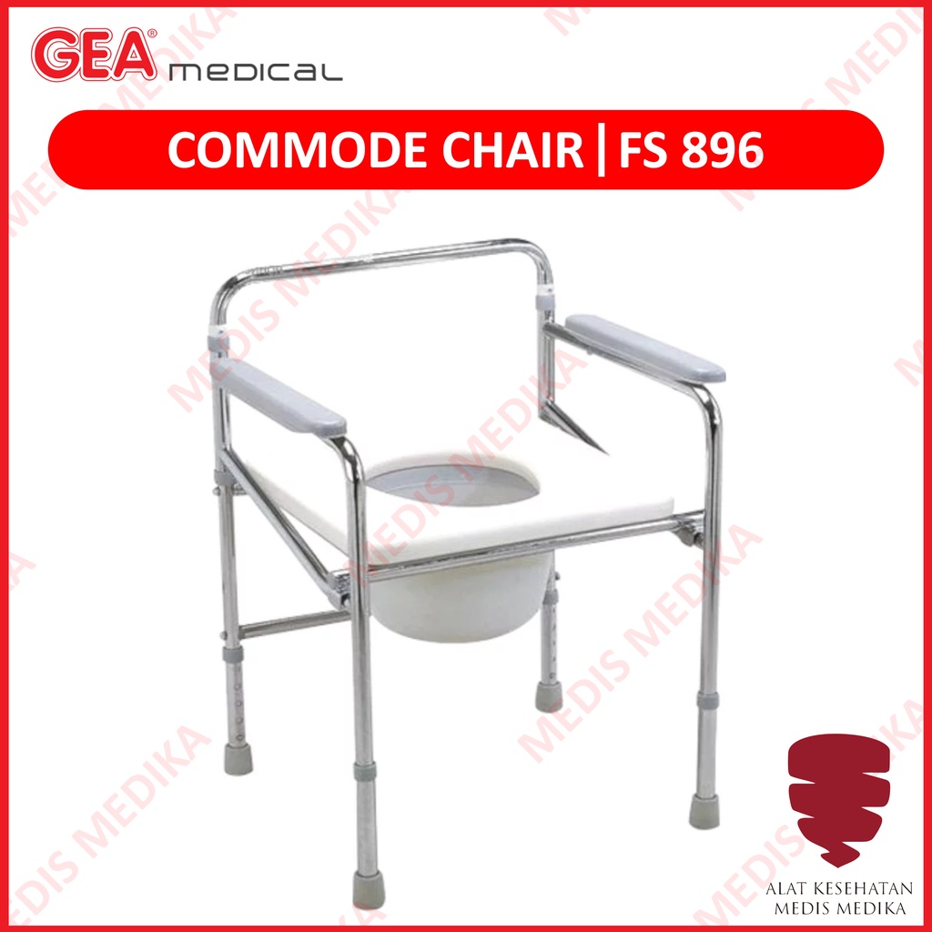 Commode Chair FS896 GEA Kursi Toilet Alat Penunjang Gerak Buang Air Besar