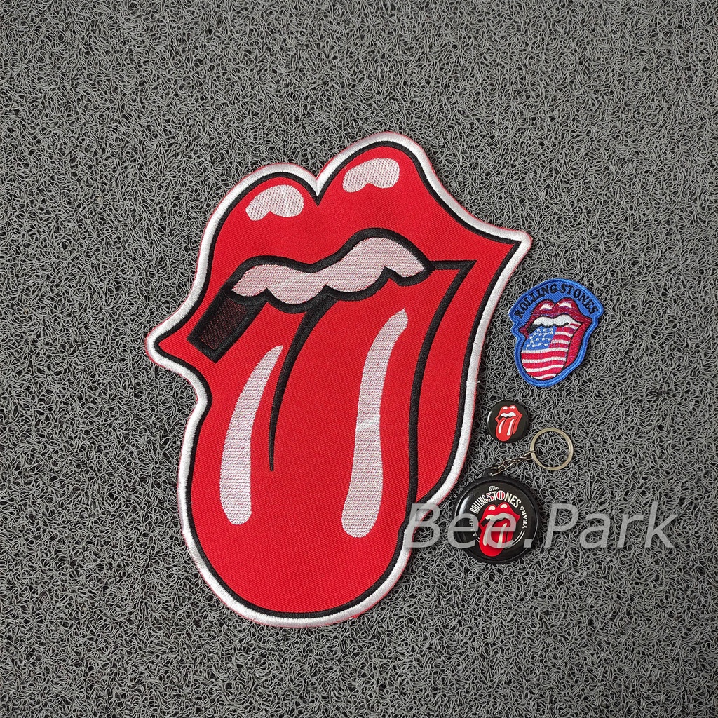 Backpatch Bordir Jahit Satu Set/Patch Punggung Rolling Stones/Backpatch Bordir Jahit