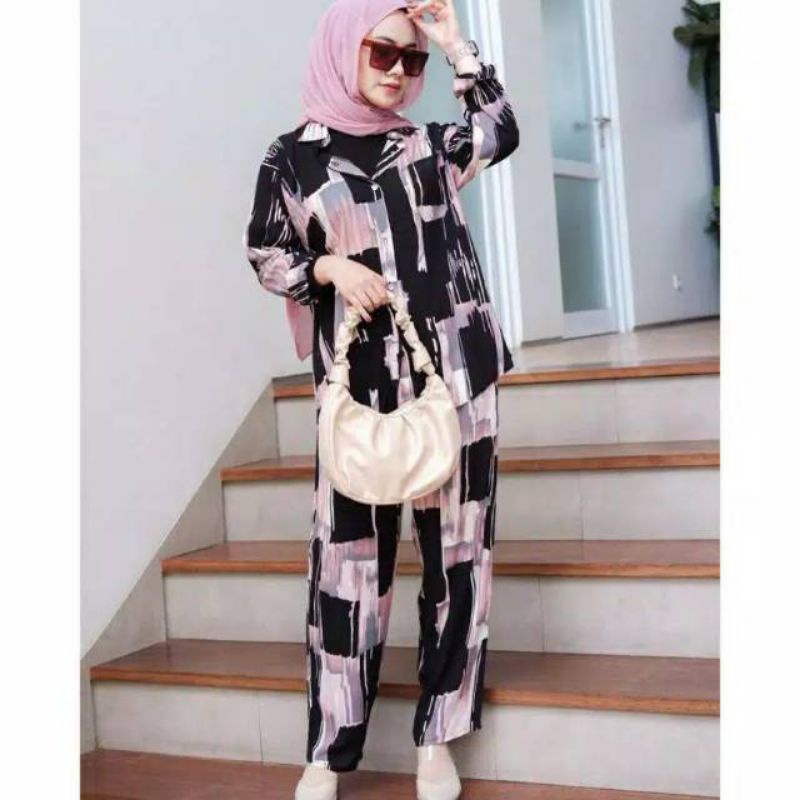 OMYRA ONE SET / KINAN LULU ESPANA LIVIA TARINA AVORA MADIA NACO ELINA ONE SET RAYON TIE DYE-5