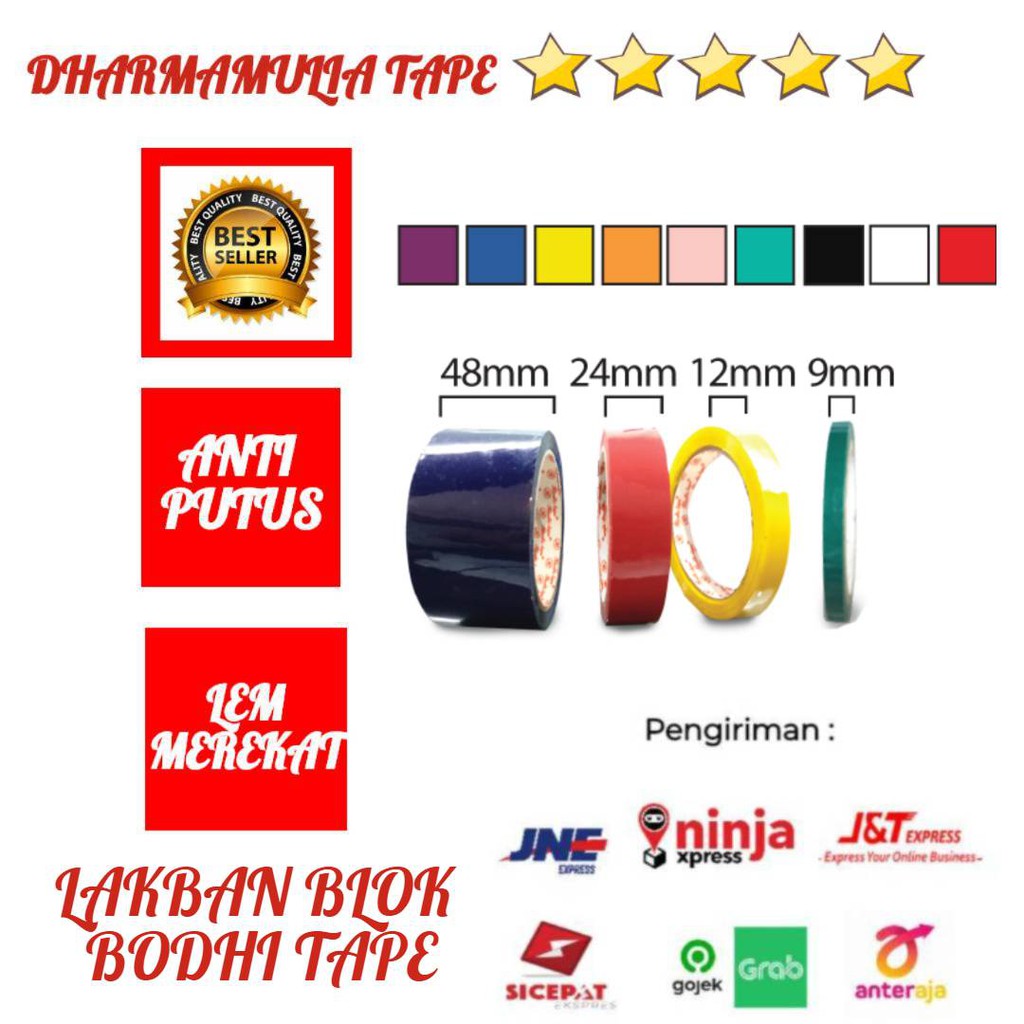 

LAKBAN BLOK BODHI WARNA 72 YARD