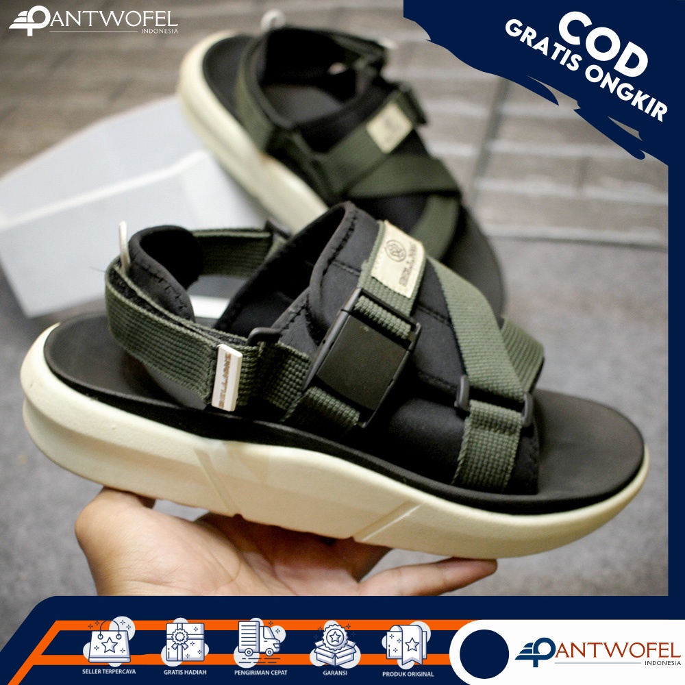 PTW X LEVIRE - Sendal Gunung Kasual Unisex Pria Wanita Ukuran 39 - 43 Kualitas Premium - Sandal Hiking Casual Slipper Flip Flop Karet Santai Nongkrong Hangout Liburan Traveling Main Jalan - Jalan Olahraga Carvil