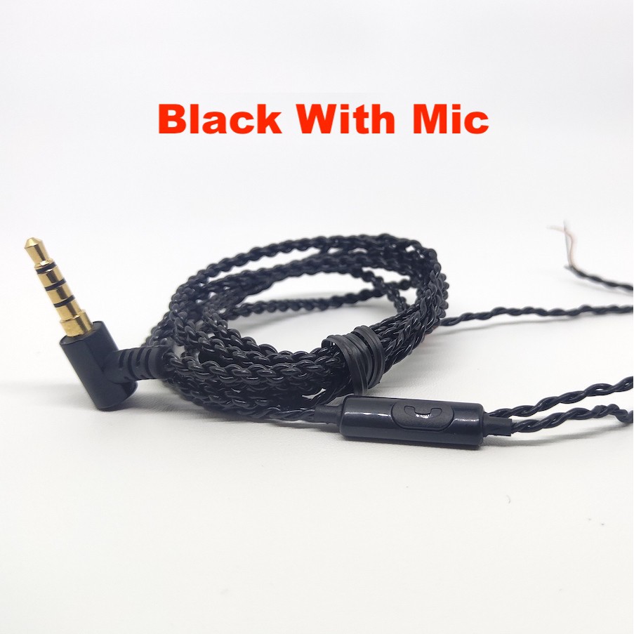 Jack L With Mic UE Braid OFC DIY Cable Replacement