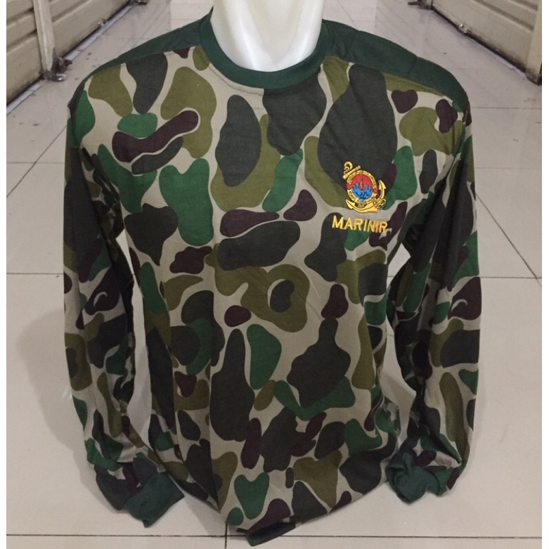 kaos loreng marinir KKO lengan panjang/kaos loreng KKO lengan panjang