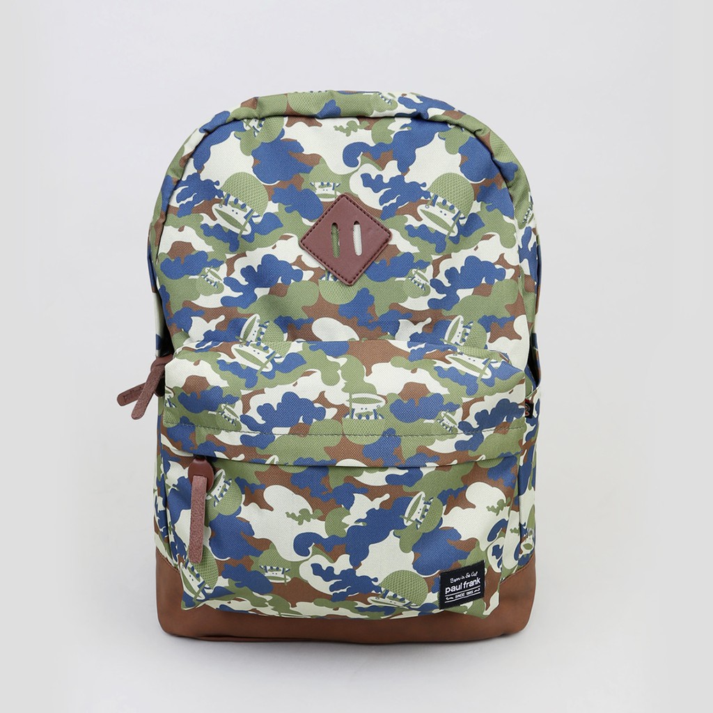 Accessories Unisex Tas Paul Frank Basic Backpack Camo Army Green