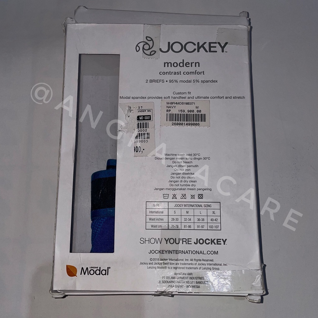 Jockey Contrast Comfort / CELANA DALAM PRIA JOCKEY Contrast Comfort Brief JOCKEY MEN UNDERWEAR / JOC