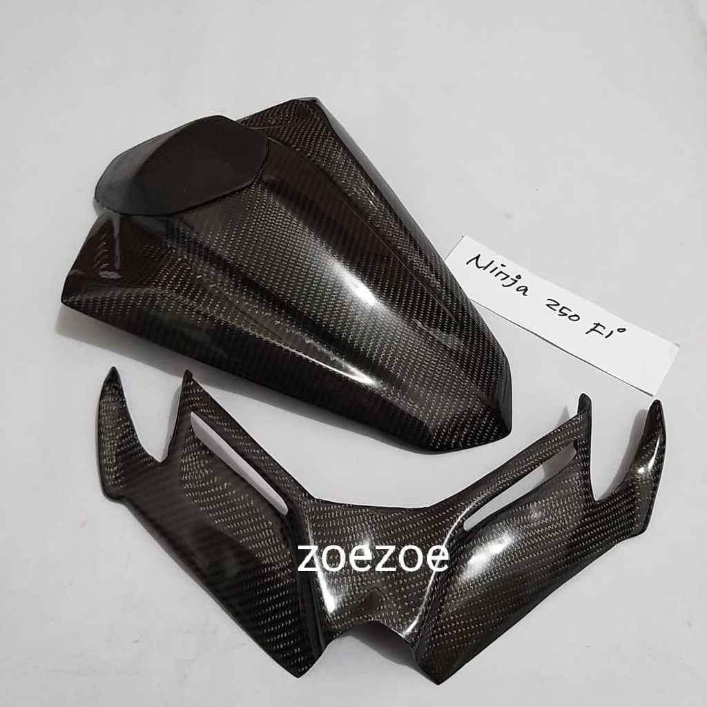 Paket Winglet Ninja 250 Fi Lama Single Seat Ninja 250 Fi Old Carbon Kevlar