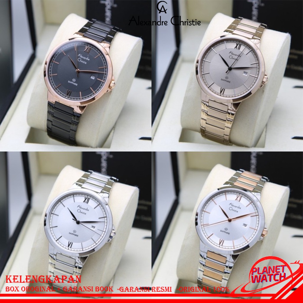 ALEXANDRE CHRISTIE PRIA ORIGINAL JAM TANGAN ALEXANDRE CHRISTIE PRIA JAM ALEXANDRE CHRISTIE AC 8537 A