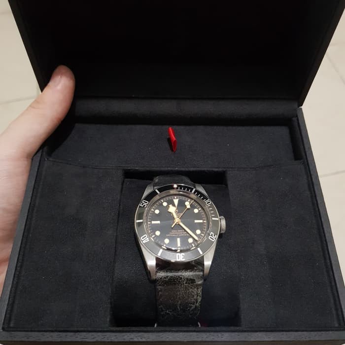 Tudor Heritage Blackbay Black 79230N With Leather Strap BNIB