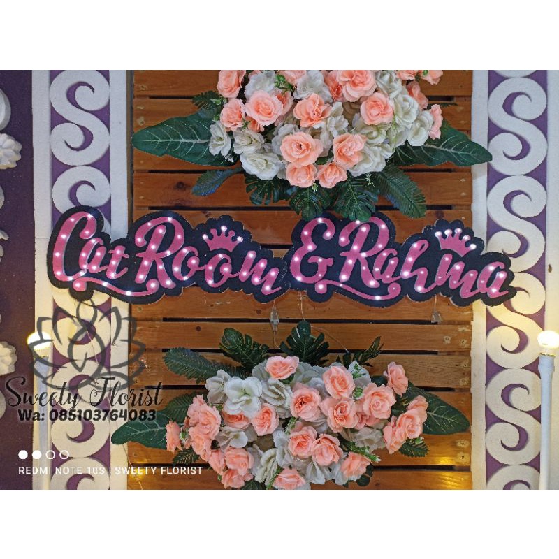 Nama toko, nama kedai, nama laundry, nama butik dll. styrofoam lampu custom