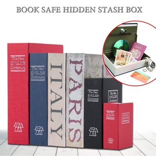 Brankas Mini Brankas Buku Kamus Kotak Penyimpanan Rahasia Unik Bentuk Buku Novel Ukuran S Kecil Brangkas - OR
