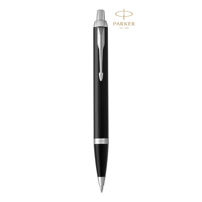

Parker IM Black Chrome Retractable Ballpoint with Chrome Trim - "ORI" promo