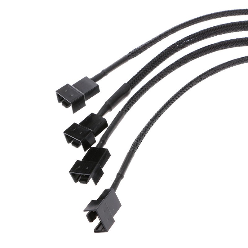 Btsg Kabel Adapter Extension Kipas Angin 4-pin Molex Male Ke 4x 3-pin / 4-pin Pwm Male