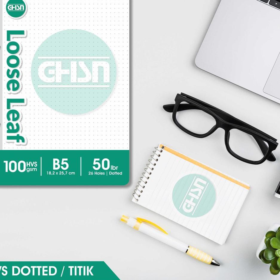 

Top Produk.. Loose Leaf B5 HVS/WHITELINES 100 gsm Dot Grid (kertas isi binder titik kotak) // FREE B