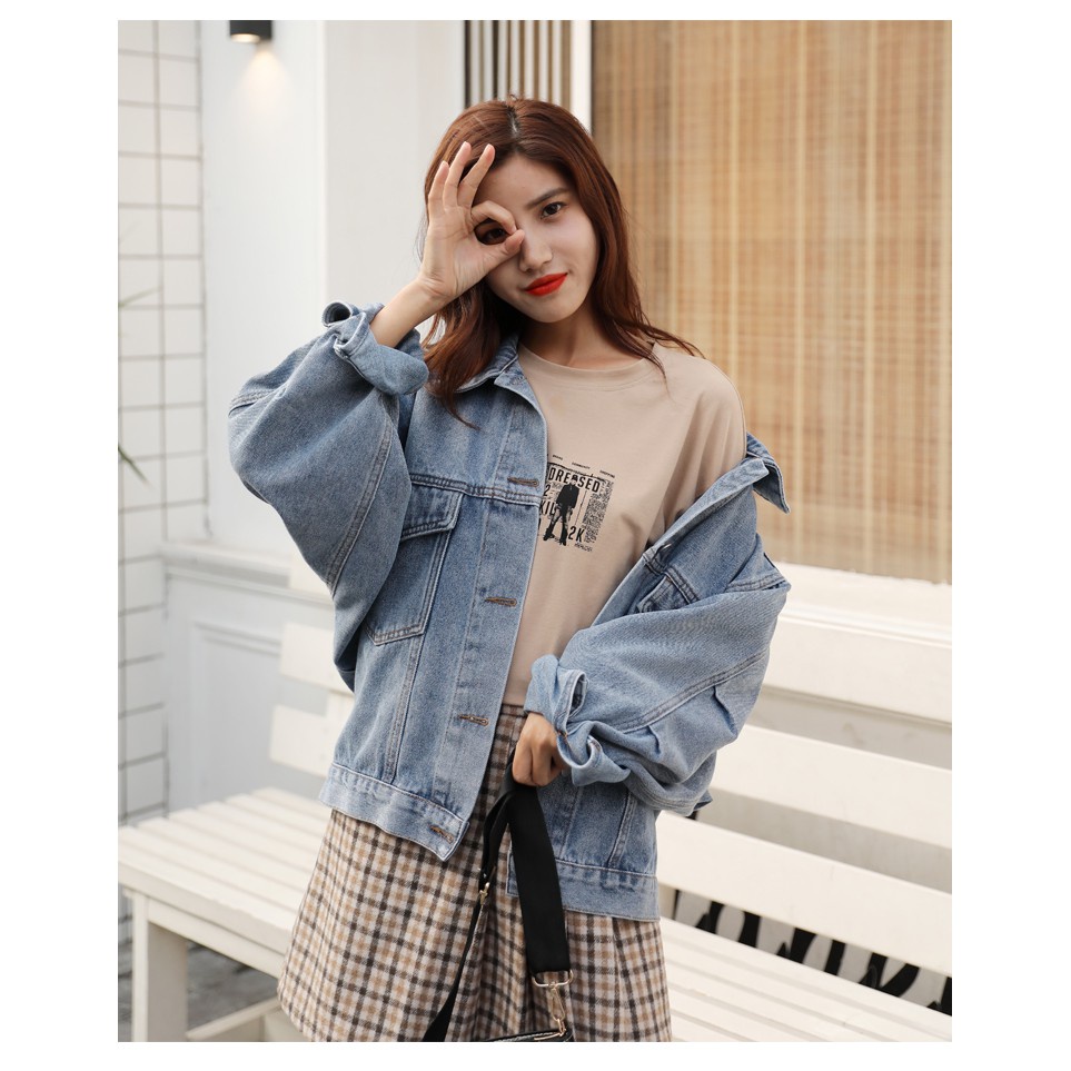 998-JAKET JEANS WANITA/JAKET OVERSIZE/JAKET JUMBO-2
