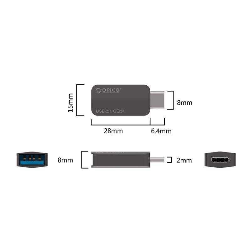 Accessories Orico CTA2 Type-C to USB-A OTG Adapter