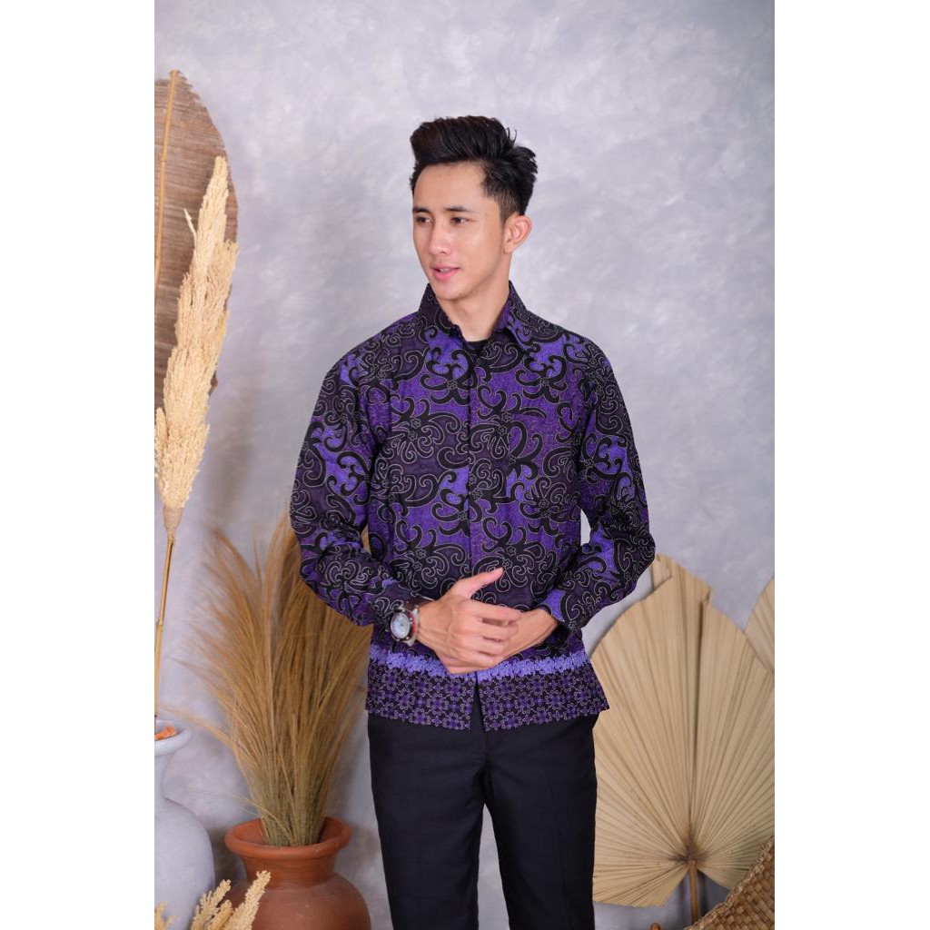 BATIK PRIA LENGAN PANJANG M L XL XXL