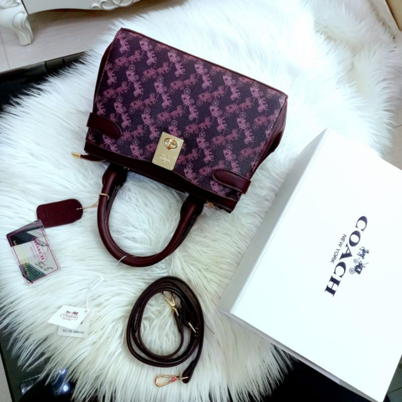 NEW TAS COACH /MIRROR 1:1 /WITH BOX MAGNET AND NOSER/ REAL PIC / TAS BRANDED