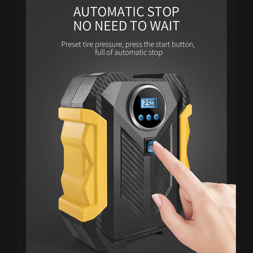 Portable Car Tire Air Pumps/Intelligent Electric Air Compressor Tire Inflator Digital/Dial Display