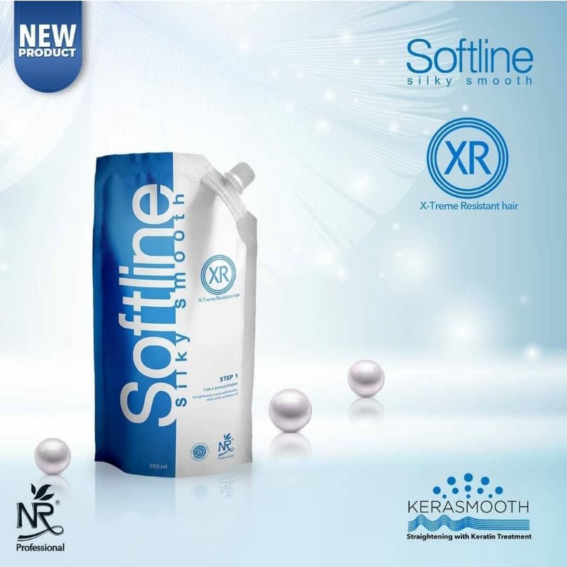 NR SOFTLINE Silky Smooth | Pelurus Rambut Keratin | Step 1 XR &amp; Step 2